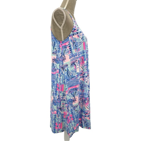 Lilly Pulitzer Margot Swing Dress in Whisper Blue Yeah Buoy Print  -Medium - NWT - Picture 4 of 8